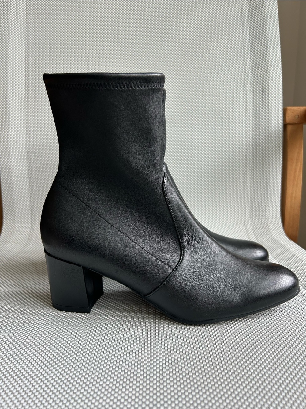 Stuart Weitzman Black Siggy 60 Ankle Boots - Size 4.5